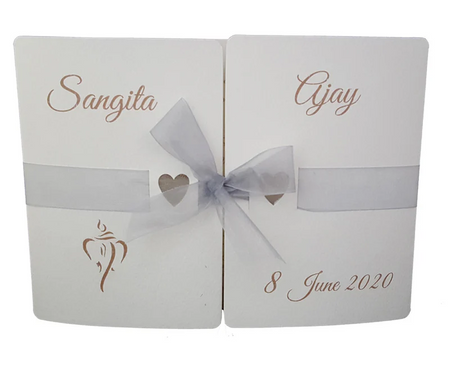 Indian Hindu Wedding Invitations Wording, Design & Layout