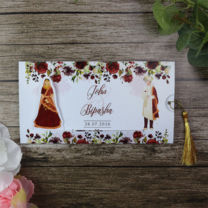 Discover the Magic of the Sliding Bride Invitation – A Unique Wedding Stationery by ShadiCards.com