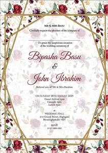 Elegant Flat Wedding Invitations: Perfect for Every Celebration