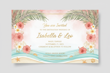 Destination Wedding Invitations: Beach, Mountains & Abroad – Your Complete Guide