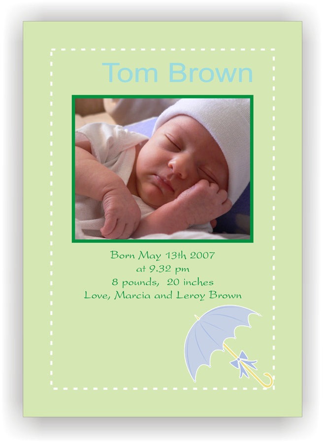 Baby Boy Birth Announcements