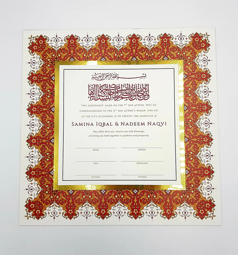 A top down view of the cultural weddings, offering marriage certificates that respect and represent the beauty and traditions of different communities. from Shadi card design