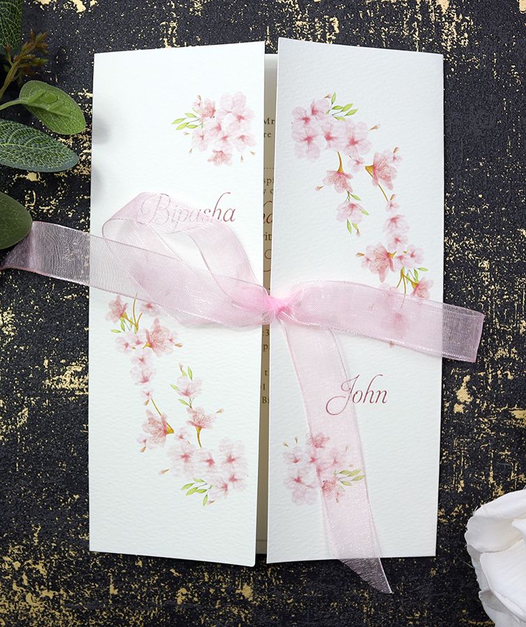 ABC 1175 Floral A5 Double Sided Invitation