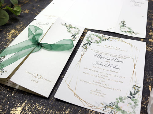 Load image into Gallery viewer, ABC 1176 Gatefold Personalised Invitation
