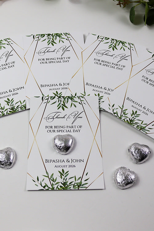 Load image into Gallery viewer, Floral Flat A6 Favour Cards FV106 – Add Your Own Chocolate Treat
