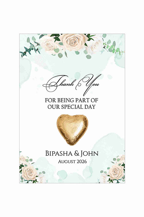 Load image into Gallery viewer, floral flat favour for chocolate wedding party
