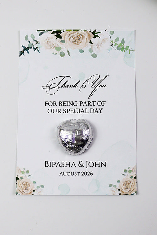 Load image into Gallery viewer, Floral Flat A6 Favour Cards FV108 – Add Your Own Chocolate Treat
