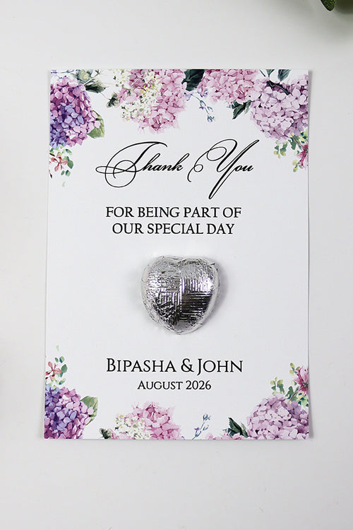 Load image into Gallery viewer, Floral Flat A6 Favour Cards FV111 – Add Your Own Chocolate Treat
