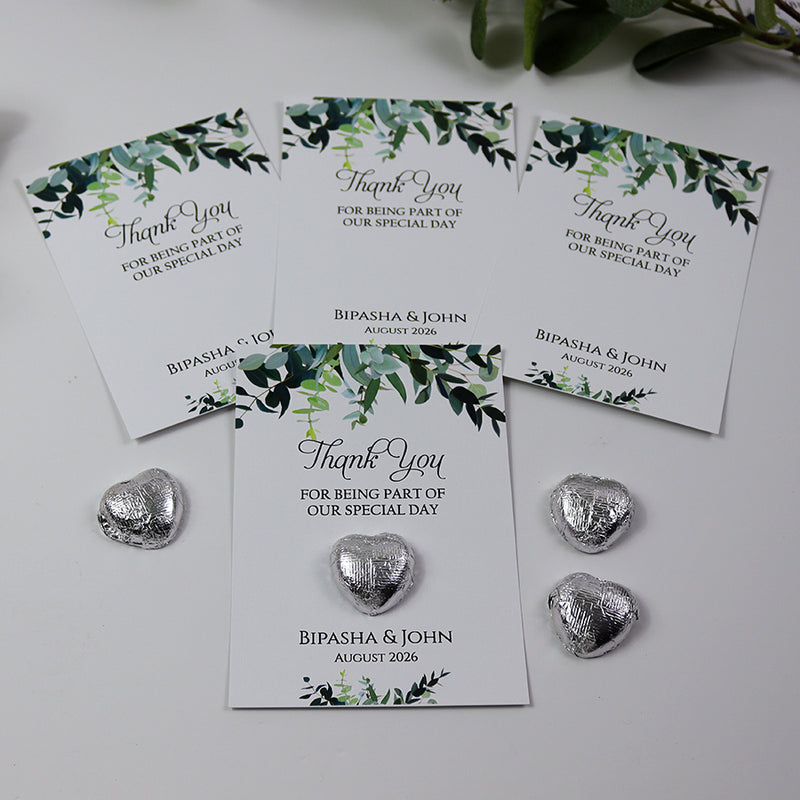 Floral Flat A6 Favour Cards FV117 – Add Your Own Chocolate Treat