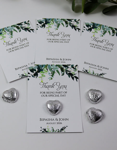Floral Flat A6 Favour Cards FV117 – Add Your Own Chocolate Treat