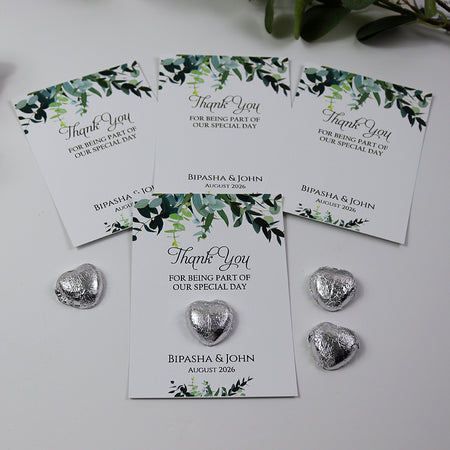 Floral Flat A6 Favour Cards FV117 – Add Your Own Chocolate Treat
