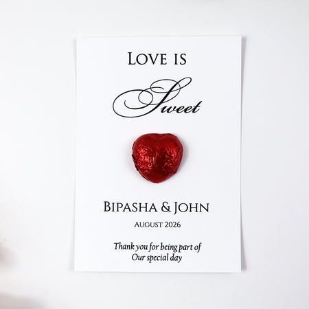 Flat A6 Favour Cards FV119 – Add Your Own Chocolate Treat
