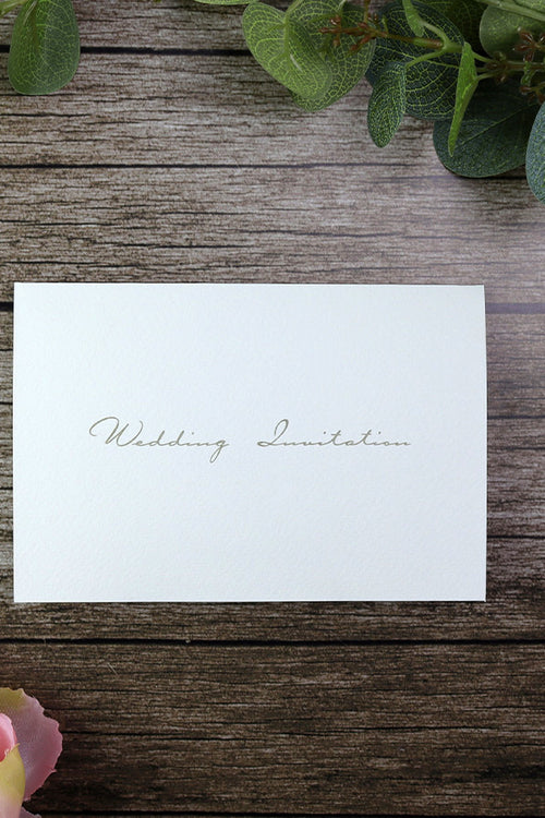 Load image into Gallery viewer, Panache 1219 simple white single fold wedding invitation
