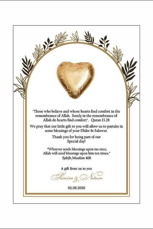 Load image into Gallery viewer, Floral Flat A6 Favour Cards FV122 – Add Your Own Chocolate Treat
