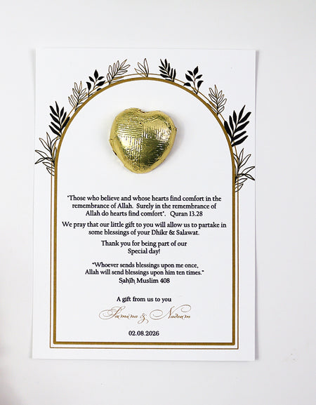 Floral Flat A6 Favour Cards FV122 – Add Your Own Chocolate Treat