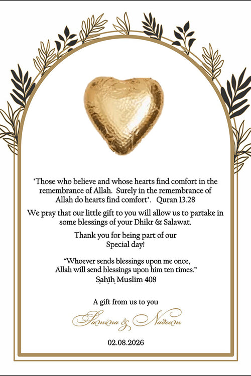 Load image into Gallery viewer, Floral Flat A6 Favour Cards FV122 – Add Your Own Chocolate Treat

