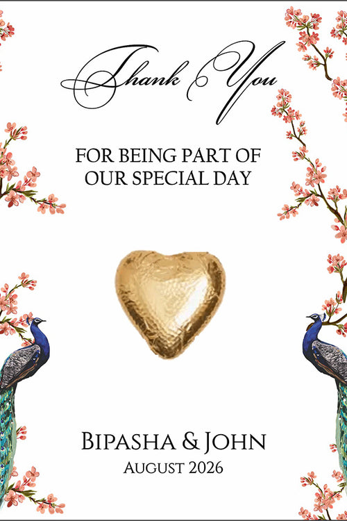 Load image into Gallery viewer, Floral Flat A6 Favour Cards FV126 – Add Your Own Chocolate Treat
