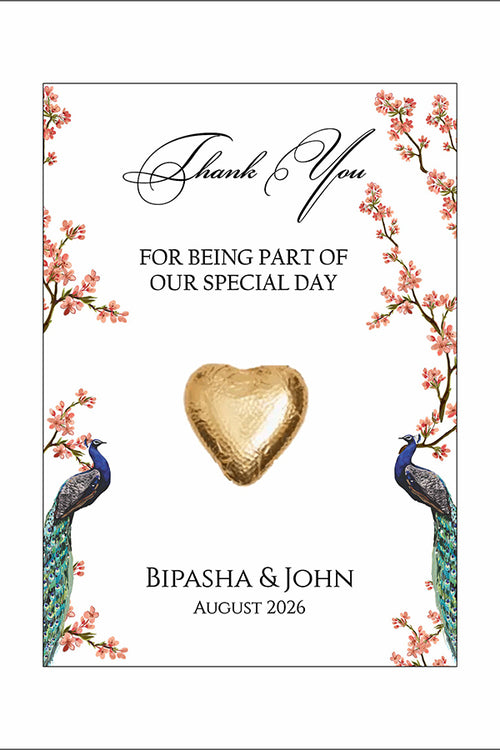 Load image into Gallery viewer, Floral Flat A6 Favour Cards FV126 – Add Your Own Chocolate Treat
