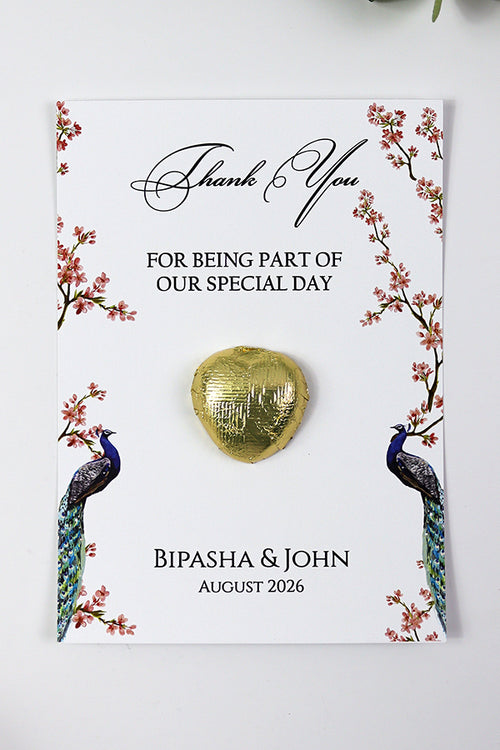 Load image into Gallery viewer, Floral Flat A6 Favour Cards FV125 – Add Your Own Chocolate Treat
