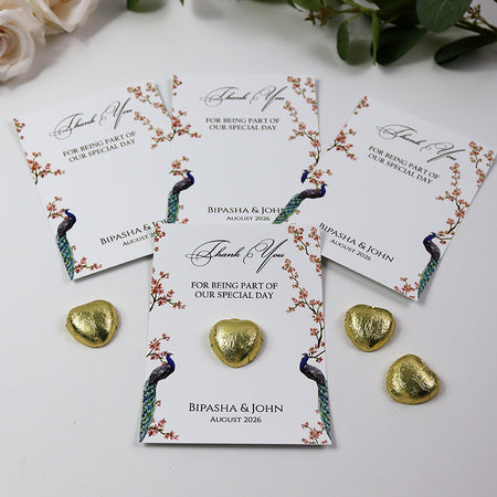 Floral Flat A6 Favour Cards FV126 – Add Your Own Chocolate Treat