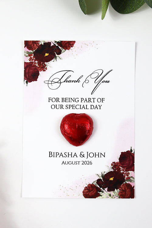 Load image into Gallery viewer, Floral Flat A6 Favour Cards FV127 – Add Your Own Chocolate Treat
