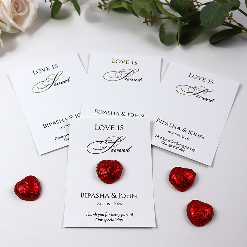 Flat A6 Favour Cards FV119 – Add Your Own Chocolate Treat