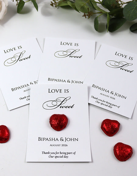 Flat A6 Favour Cards FV119 – Add Your Own Chocolate Treat