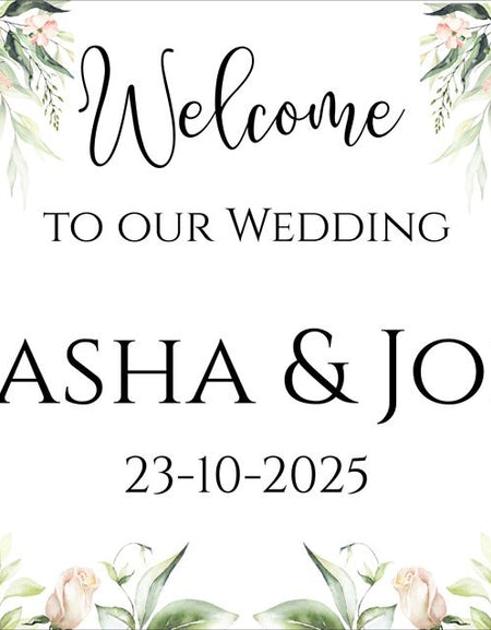 Reception Party Welcome Sign Board for Wedding