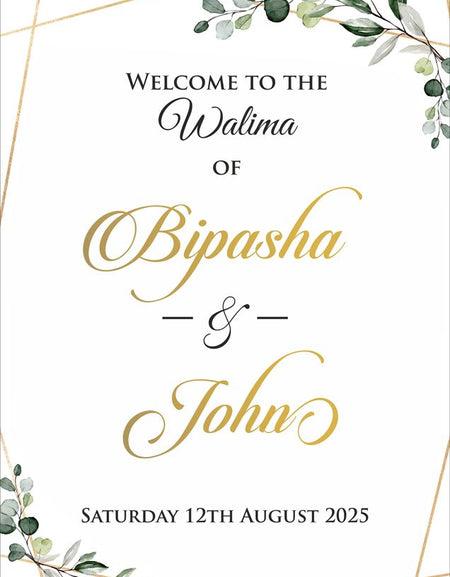 2033 Welcome Poster alongside cheap floral invitations and bridal shower signs, creating an affordable, coordinated stationery suite