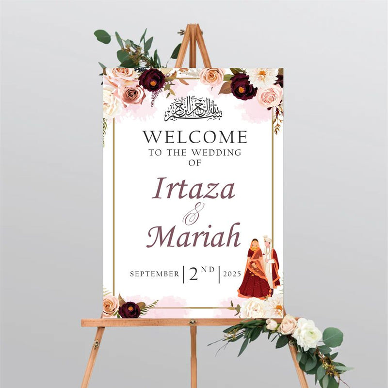 2034 – A1 Mounted Welcome Poster