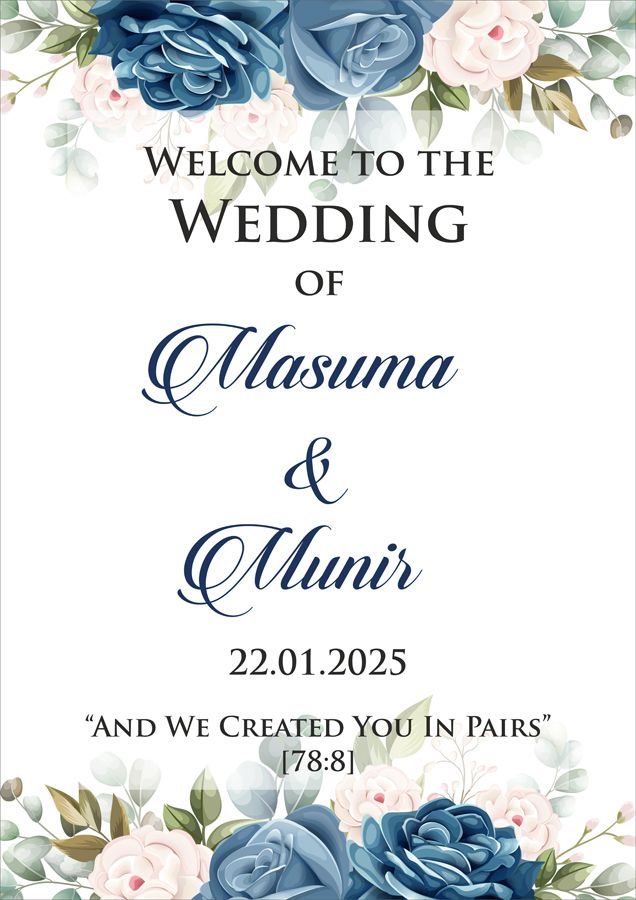 2035 – A1 Mounted Welcome Poster