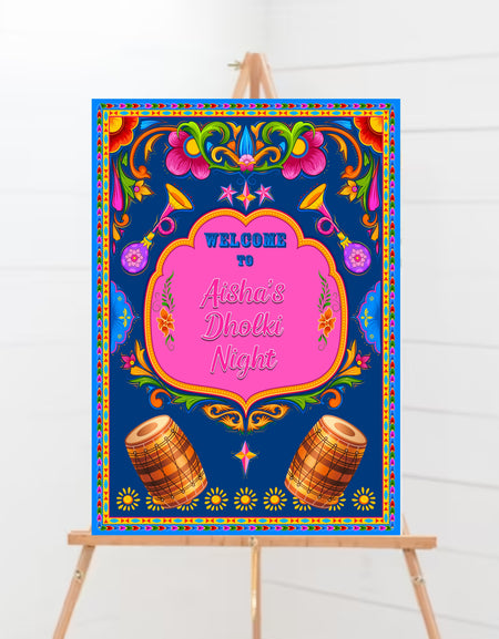 Dolkhi Welcome Sign Board with Band Baja Baraat