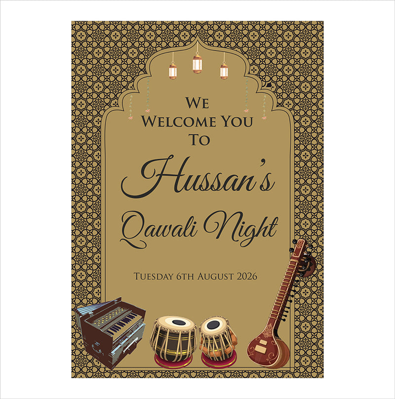 Qawwali Poster 2044 – A1 Mounted Welcome Poster