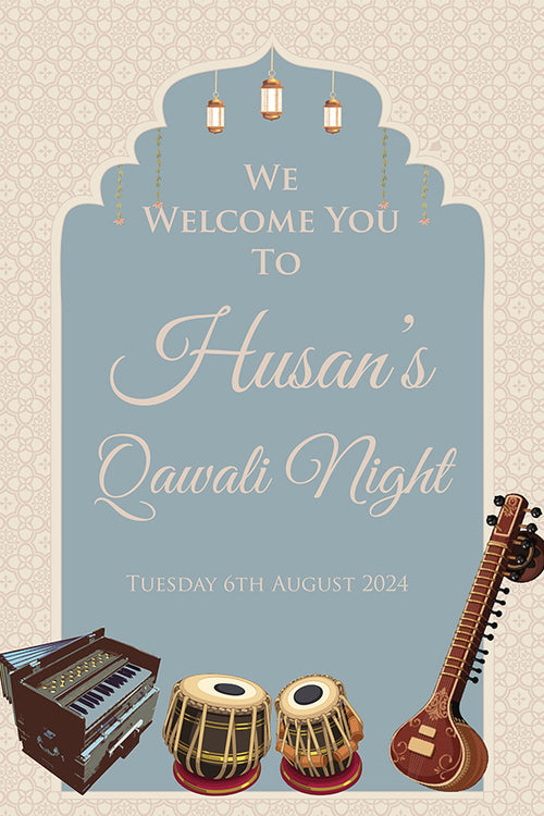 Load image into Gallery viewer, Qawwali Poster 2045 – A1 Mounted Welcome Poster
