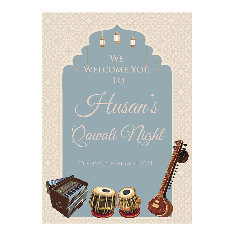 Qawwali Poster 2045 – A1 Mounted Welcome Poster