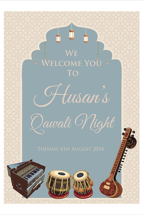 Load image into Gallery viewer, Qawwali Poster 2045 – A1 Mounted Welcome Poster
