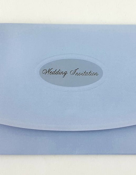 Cheap Blue Wedding Invitation