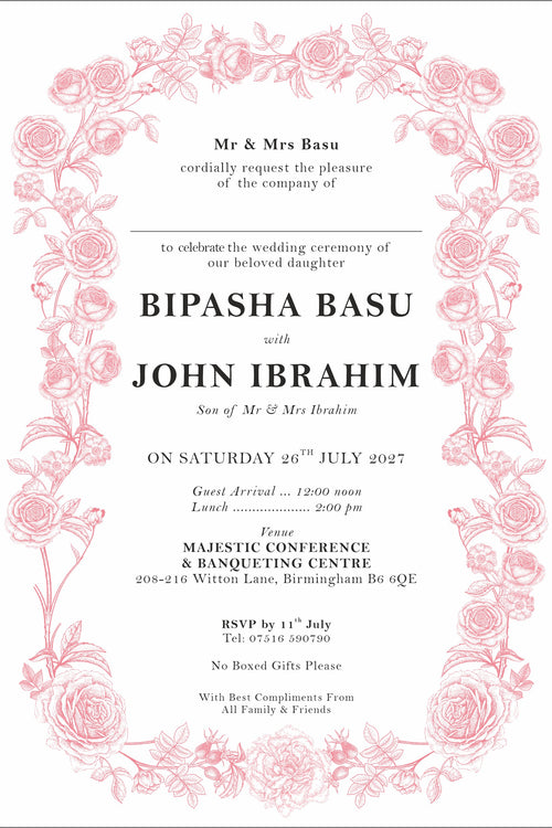 Load image into Gallery viewer, ABC 1300 Floral A5 Invitation
