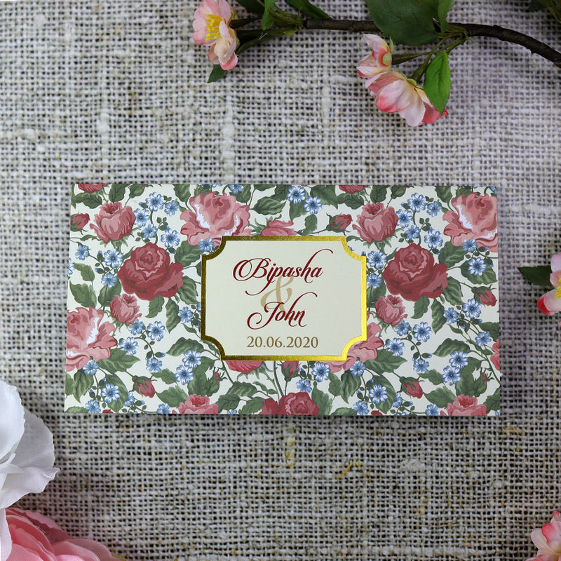 Multicolored Traditional Floral Invitation - ABC 371