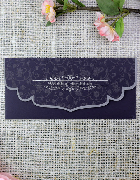 ABC 485 WI Traditional Navy and silver pocket announcement