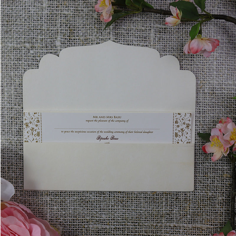 ABC 597 WI Pocket Wedding Invitation