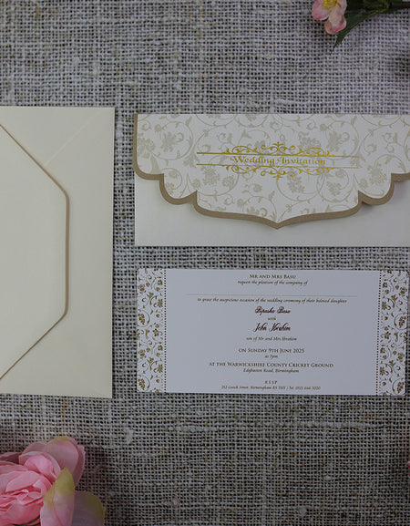 ABC 597 WI Pocket Wedding Invitation