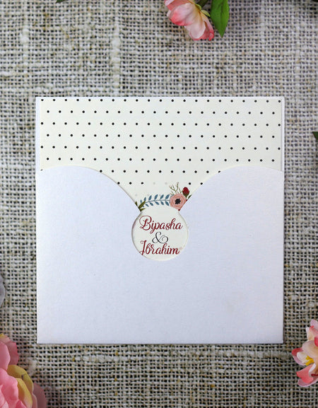 Spotty Poppy Invitation ABC 963