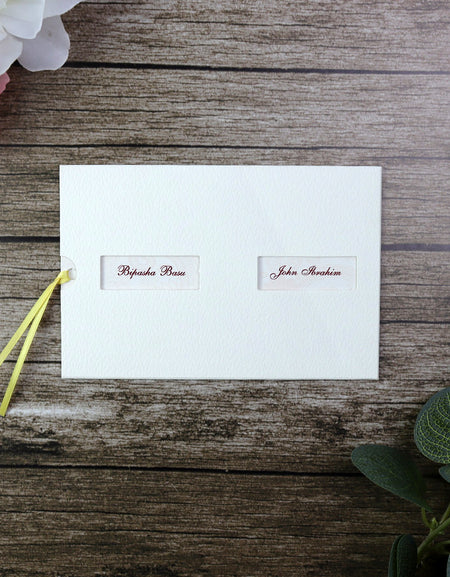 ABC 675 Double Window Pocket Invitation Card