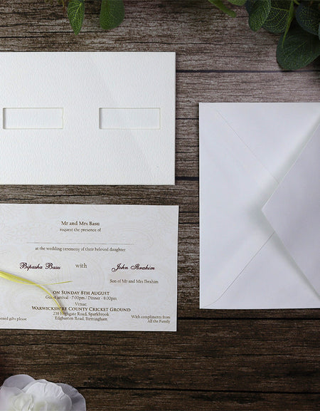 ABC 675 Double Window Pocket Invitation Card