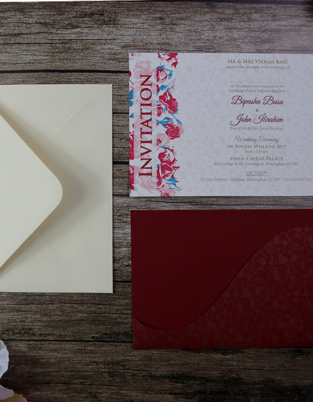 Asian Style Pocket Invitation Card - ABC 840