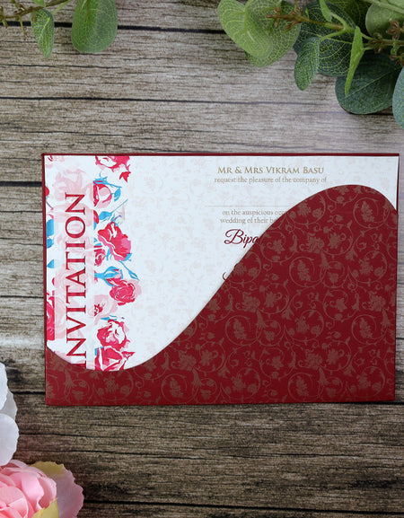 Asian Style Pocket Invitation Card - ABC 840