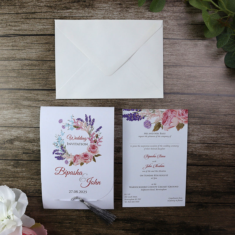 ABC 901 Personalised Wedding Invitation