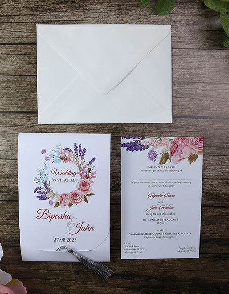 ABC 901 Personalised Wedding Invitation