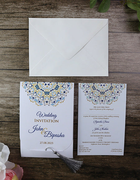 ABC 902 PERSONALISED WEDDING INVITATION
